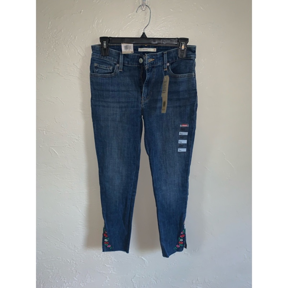 Levi’s floral embroidered jeans